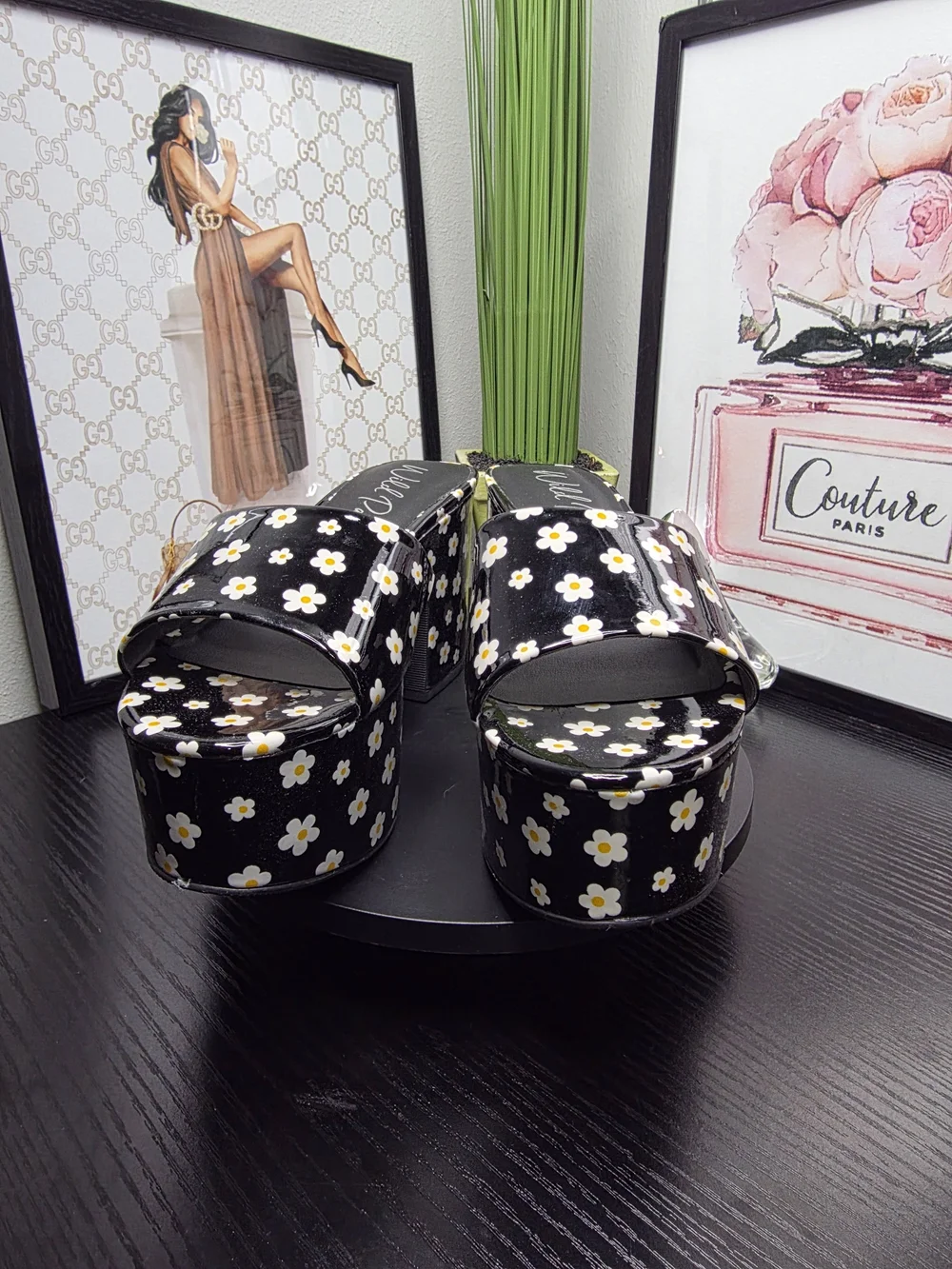 Wild Pair Daisy Platform Slide Sandals